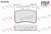 BL1257D2 Sada brzdových destiček, kotoučová brzda FTE