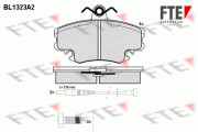 9010110 FTE sada brzdových platničiek kotúčovej brzdy 9010110 FTE