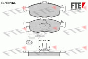 BL1361A4 Sada brzdových destiček, kotoučová brzda FTE