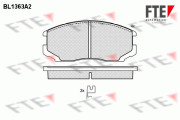 BL1363A2 Sada brzdových destiček, kotoučová brzda FTE