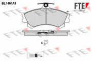 BL1404A3 Sada brzdových destiček, kotoučová brzda FTE
