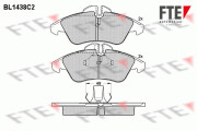 BL1438C2 Sada brzdových destiček, kotoučová brzda FTE