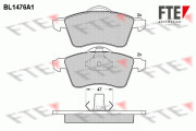 BL1476A1 Sada brzdových destiček, kotoučová brzda FTE