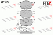 BL1477A2 FTE sada brzdových platničiek kotúčovej brzdy BL1477A2 FTE