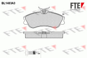 BL1483A3 Sada brzdových destiček, kotoučová brzda FTE