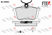 BL1490A4 Sada brzdových destiček, kotoučová brzda FTE