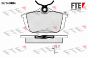 BL1490B4 Sada brzdových destiček, kotoučová brzda FTE