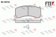 BL1507A2 Sada brzdových destiček, kotoučová brzda FTE