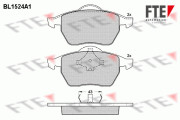 BL1524A1 FTE sada brzdových platničiek kotúčovej brzdy BL1524A1 FTE