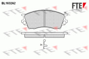 BL1632A2 Sada brzdových destiček, kotoučová brzda FTE
