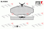 9010259 Sada brzdových destiček, kotoučová brzda FTE