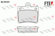 BL1651A1 Sada brzdových destiček, kotoučová brzda FTE