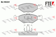 BL1662A1 Sada brzdových destiček, kotoučová brzda FTE