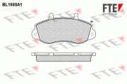 BL1688A1 Sada brzdových destiček, kotoučová brzda FTE