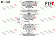 BL1693A2 Sada brzdových destiček, kotoučová brzda FTE