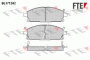 BL1712A2 Sada brzdových destiček, kotoučová brzda FTE