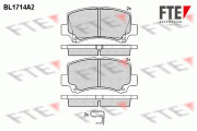 BL1714A2 Sada brzdových destiček, kotoučová brzda FTE