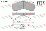 BL1730E2 Sada brzdových destiček, kotoučová brzda FTE