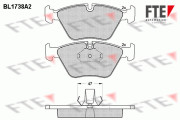 BL1738A2 Sada brzdových destiček, kotoučová brzda FTE