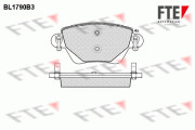 9010362 Sada brzdových destiček, kotoučová brzda FTE