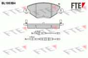 BL1803B4 Sada brzdových destiček, kotoučová brzda FTE