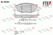 BL1804A4 Sada brzdových destiček, kotoučová brzda FTE