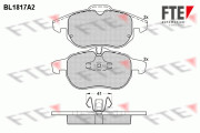 BL1817A2 Sada brzdových destiček, kotoučová brzda FTE