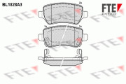 BL1828A3 Sada brzdových destiček, kotoučová brzda FTE