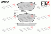 BL1857B4 Sada brzdových destiček, kotoučová brzda FTE