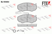 9010437 Sada brzdových destiček, kotoučová brzda FTE