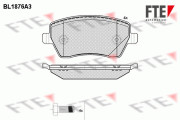 BL1876A3 FTE sada brzdových platničiek kotúčovej brzdy BL1876A3 FTE