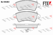 BL1892B3 Sada brzdových destiček, kotoučová brzda FTE