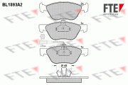 BL1893A2 FTE sada brzdových platničiek kotúčovej brzdy BL1893A2 FTE