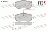 9010481 Sada brzdových destiček, kotoučová brzda FTE