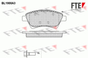 9010488 Sada brzdových destiček, kotoučová brzda FTE