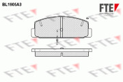 BL1905A3 Sada brzdových destiček, kotoučová brzda FTE