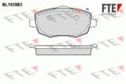 BL1928B3 Sada brzdových destiček, kotoučová brzda FTE