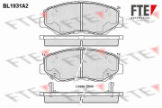 BL1931A2 FTE sada brzdových platničiek kotúčovej brzdy BL1931A2 FTE