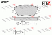 BL1957A4 Sada brzdových destiček, kotoučová brzda FTE