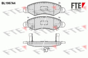 9010550 FTE sada brzdových platničiek kotúčovej brzdy 9010550 FTE