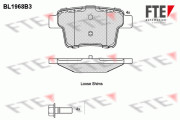 9010552 Sada brzdových destiček, kotoučová brzda FTE