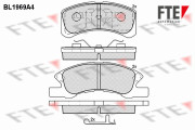 BL1969A4 Sada brzdových destiček, kotoučová brzda FTE