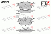 9010567 Sada brzdových destiček, kotoučová brzda FTE