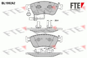 BL1992A2 Sada brzdových destiček, kotoučová brzda FTE