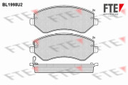 BL1998U2 Sada brzdových destiček, kotoučová brzda FTE