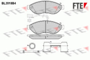 9010605 FTE sada brzdových platničiek kotúčovej brzdy 9010605 FTE