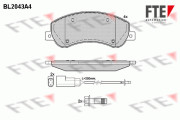 9010629 Sada brzdových destiček, kotoučová brzda FTE