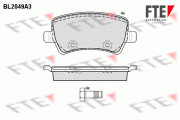 9010635 Sada brzdových destiček, kotoučová brzda FTE