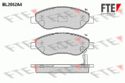 BL2052A4 FTE sada brzdových platničiek kotúčovej brzdy BL2052A4 FTE