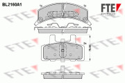 BL2160A1 FTE sada brzdových platničiek kotúčovej brzdy BL2160A1 FTE